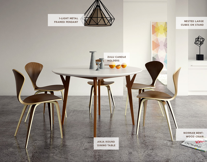 Scandinavian Meets Mid Century Dining Inmod Style
