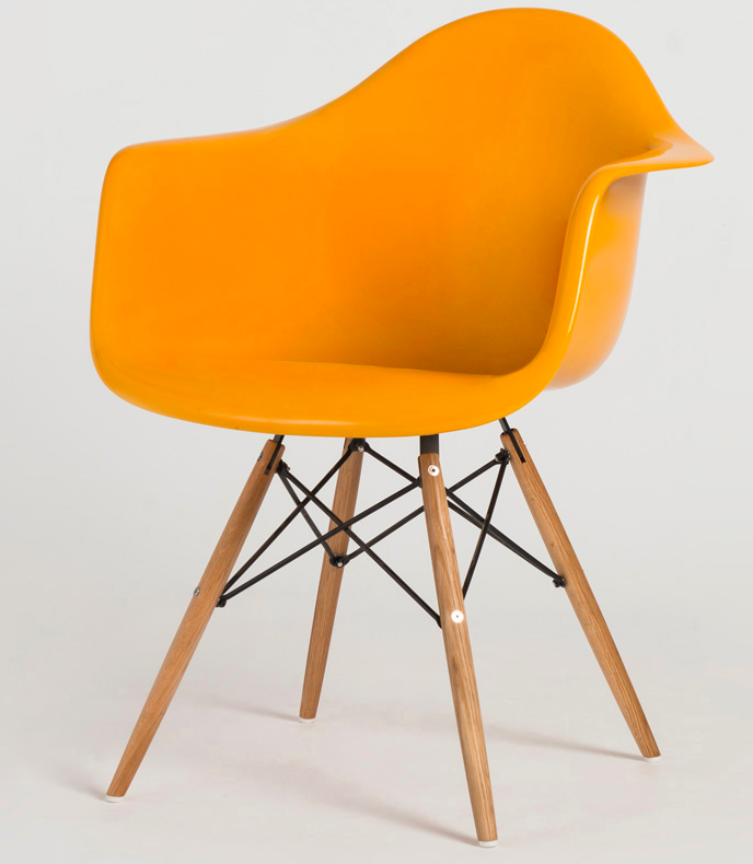 Molded Fiberglass Arm Chair